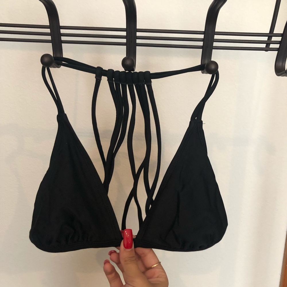 black strappy back bikini top!